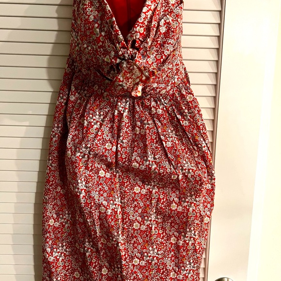 J. Crew Strapless Floral Print Dress NWT Size 4 - Picture 3 of 4